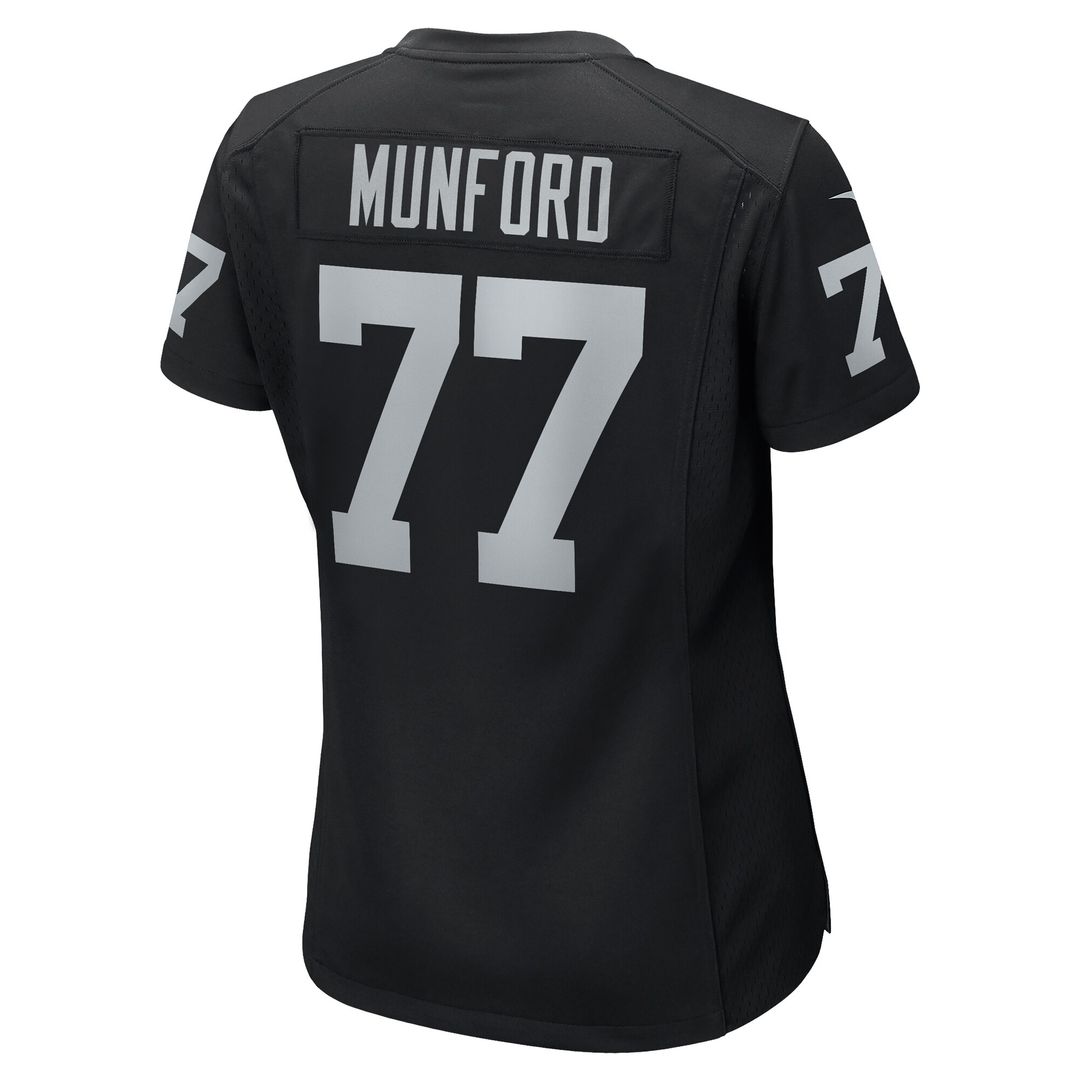 Thayer Munford Jr. Las Vegas Raiders Nike Women's Team Game Jersey - Black Official NFL Team Apparel Football Fan Gear