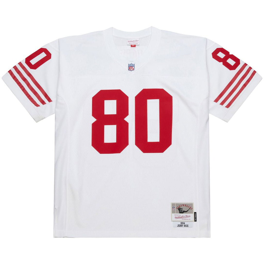 Jerry Rice San Francisco 49ers Mitchell & Ness 1994 Legacy Replica Jersey - White Official NFL Team Apparel Football Fan Gear