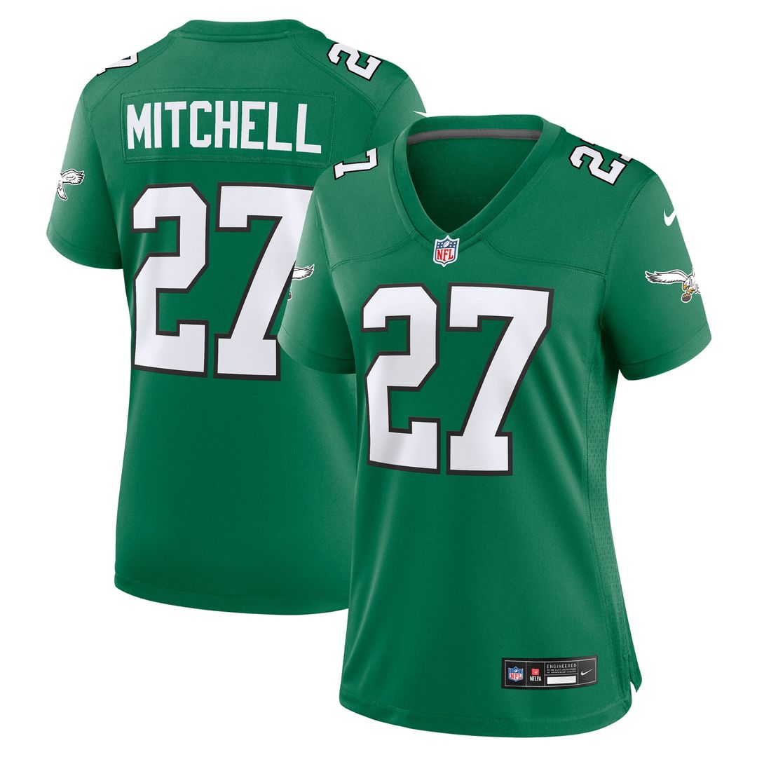 Quinyon Mitchell Philadelphia Eagles Nike Women's Alternate Game Jersey - Kelly Green Official NFL Team Apparel Football Fan Gear