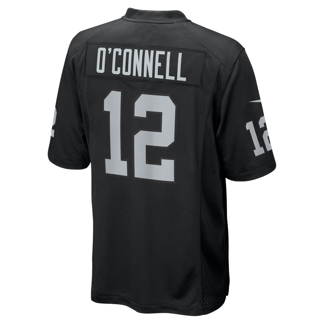 Aidan O'Connell Las Vegas Raiders Nike Team Game Jersey - Black Official NFL Team Apparel Football Fan Gear
