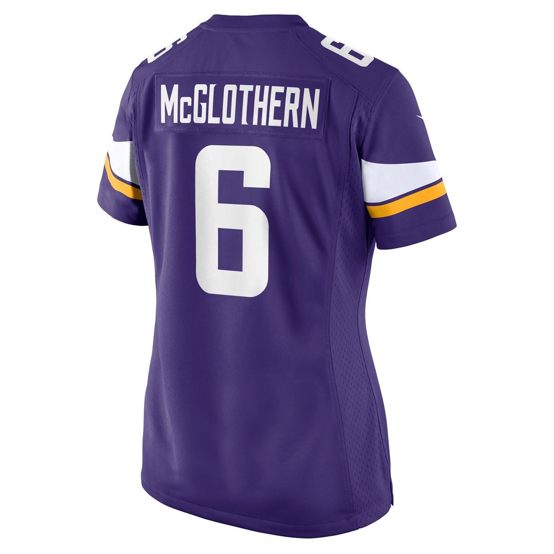 Dwight McGlothern Minnesota Vikings Nike Women's Team Game Jersey - Purple Official NFL Team Apparel Football Fan Gear