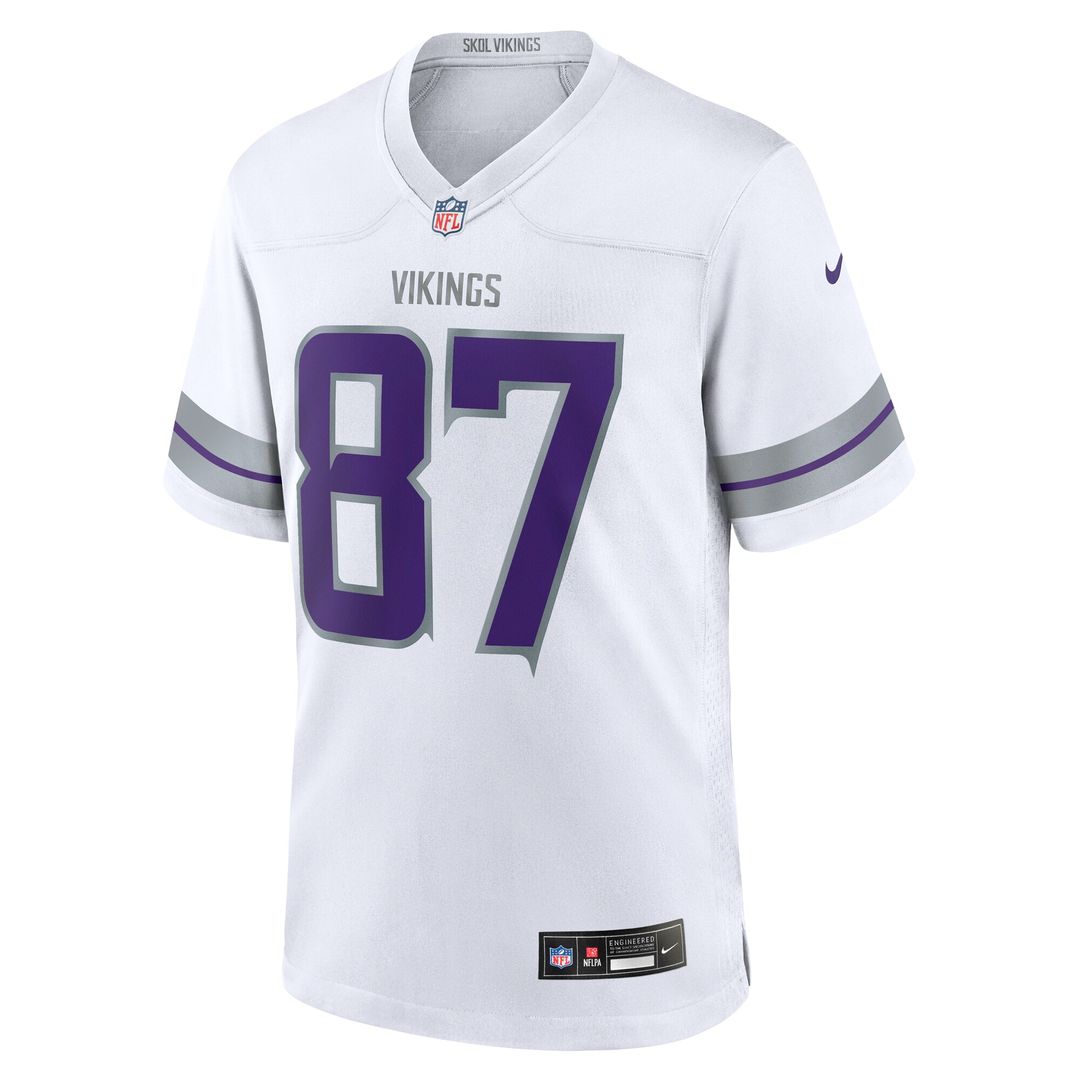 T.J. Hockenson Minnesota Vikings Nike Alternate Game Player Jersey - White Official NFL Team Apparel Football Fan Gear