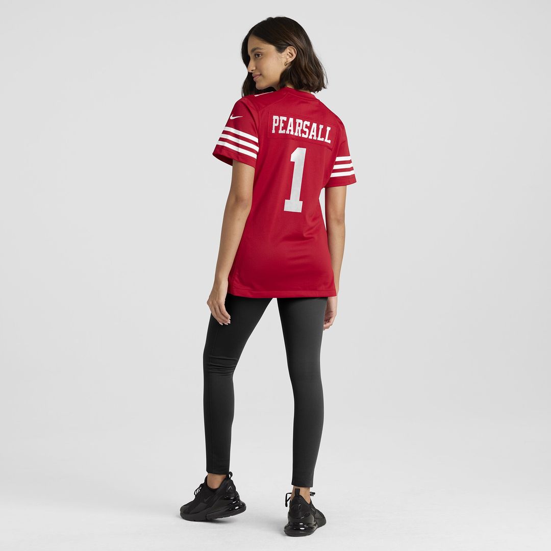 Ricky Pearsall San Francisco 49ers Nike Women's Team Game Jersey - Scarlet Official NFL Team Apparel Football Fan Gear