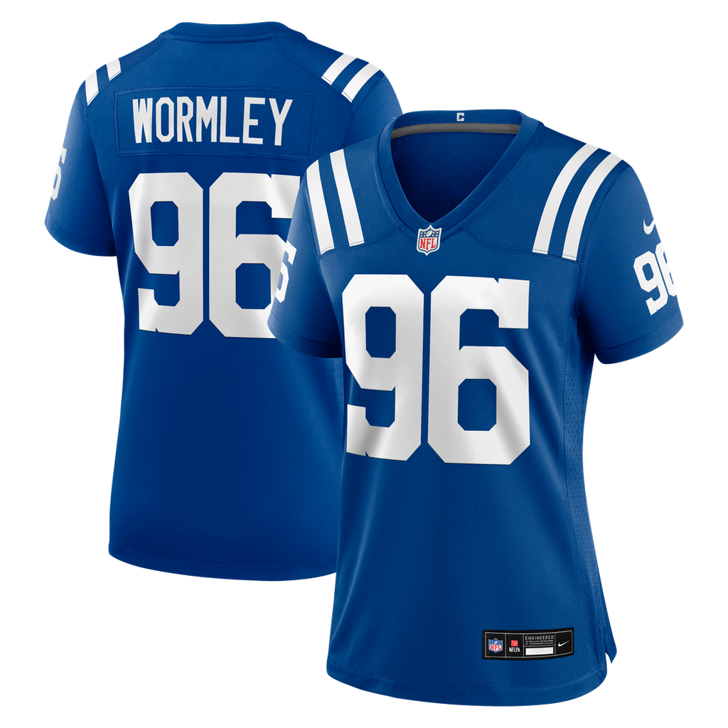 Chris Wormley Indianapolis Colts Nike Women's Team Game Jersey - Royal Official NFL Team Apparel Football Fan Gear