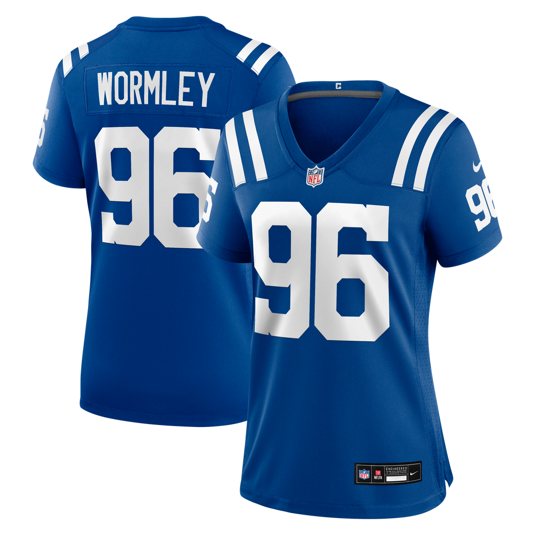 Chris Wormley Indianapolis Colts Nike Women's Team Game Jersey - Royal Official NFL Team Apparel Football Fan Gear