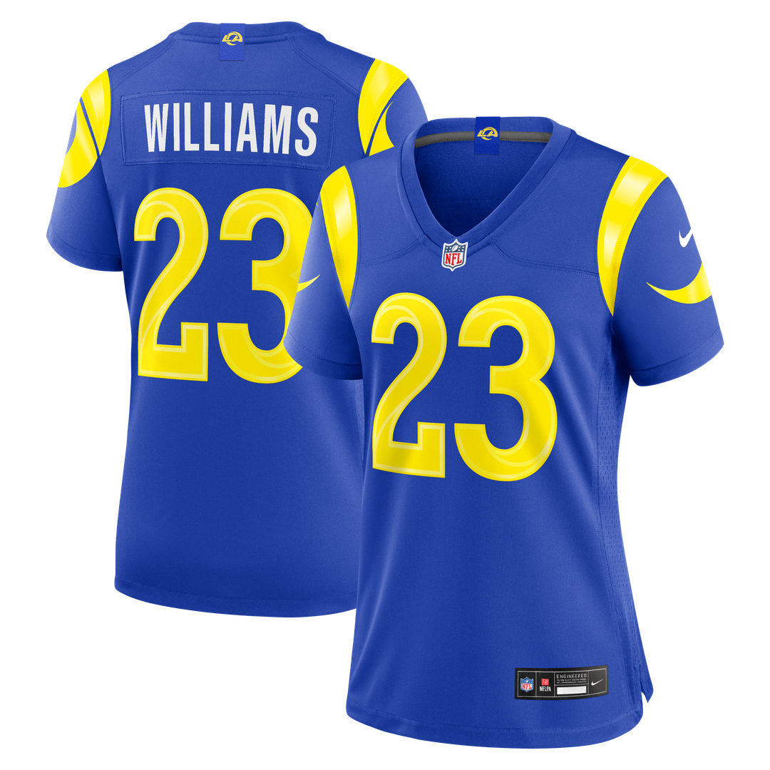 Kyren Williams Los Angeles Rams Nike Women's Game Jersey - Royal Official NFL Team Apparel Football Fan Gear