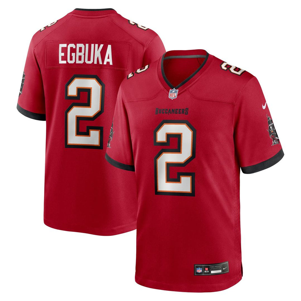 Emeka Egbuka Tampa Bay Buccaneers Nike Team Game Jersey - Red Official NFL Team Apparel Football Fan Gear