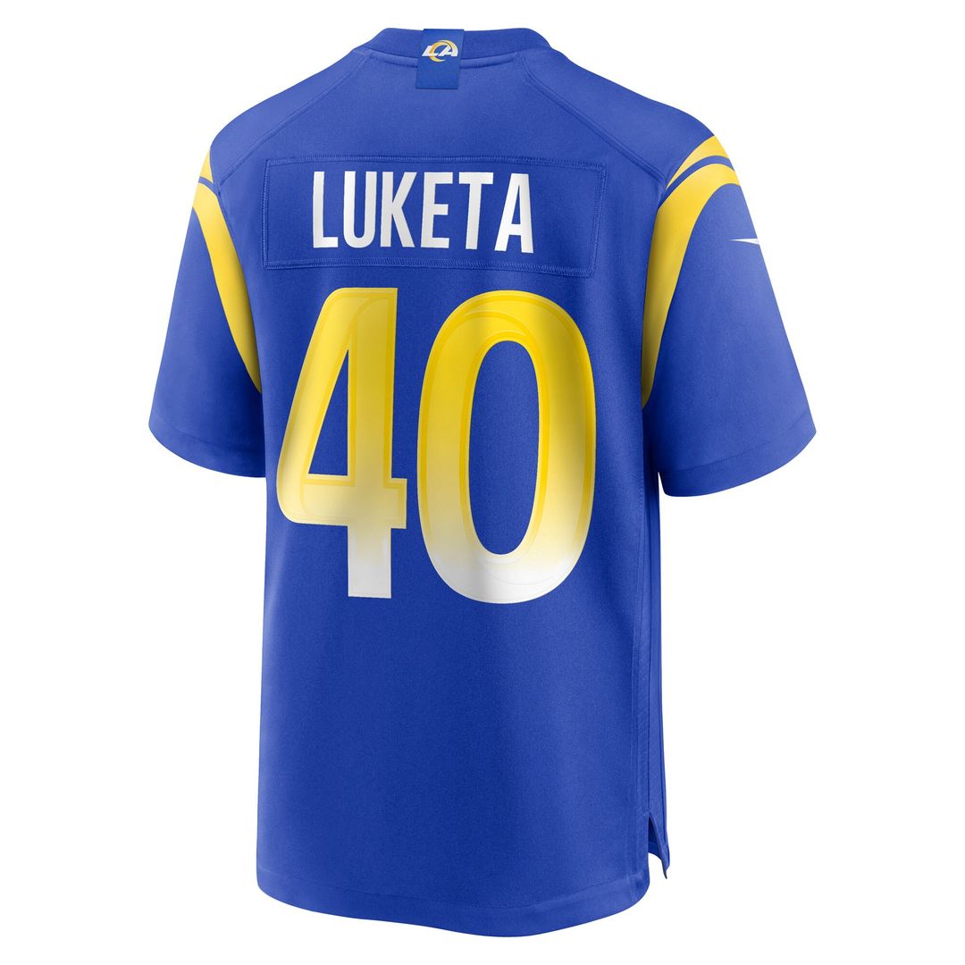 Jesse Luketa Los Angeles Rams Nike Team Game Jersey - Royal Official NFL Team Apparel Football Fan Gear