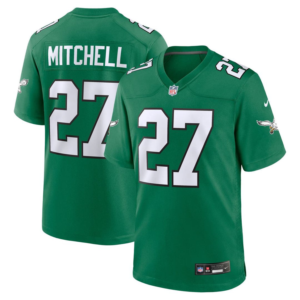 Quinyon Mitchell Philadelphia Eagles Nike Alternate Game Jersey - Kelly Green Official NFL Team Apparel Football Fan Gear