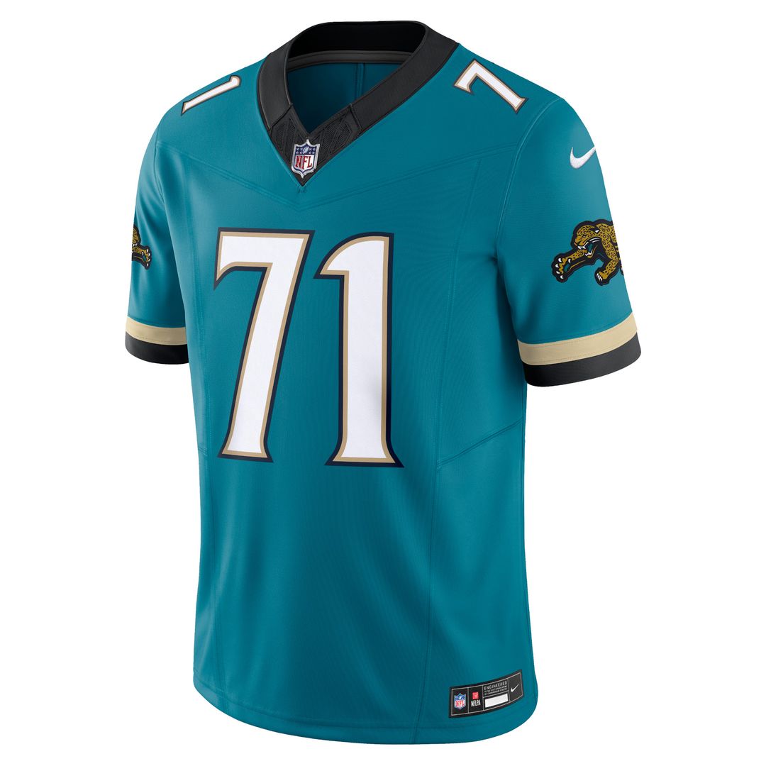 Tony Boselli Jacksonville Jaguars Nike Prowler Throwback Vapor F.U.S.E. Limited Retired Player Jersey - Teal Official NFL Team Apparel Football Fan Ge