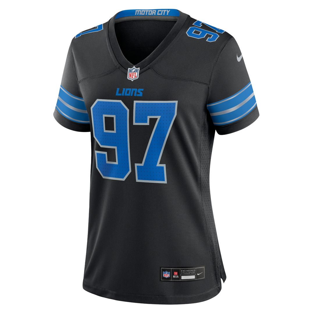 Aidan Hutchinson Detroit Lions Nike Women's Alternate Game Jersey - Blue Official NFL Team Apparel Football Fan Gear