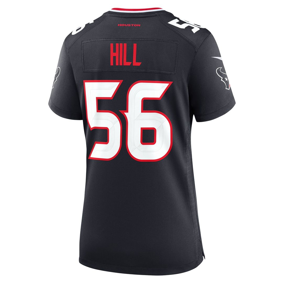 Jamal Hill Houston Texans Nike Women's Team Game Jersey - Navy Official NFL Team Apparel Football Fan Gear