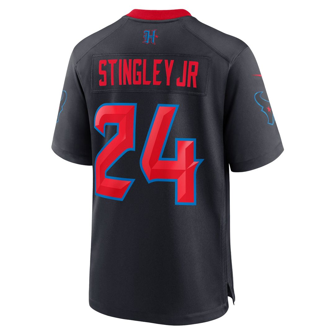Derek Stingley Jr. Houston Texans Nike 2nd Alternate Game Jersey - Navy Official NFL Team Apparel Football Fan Gear