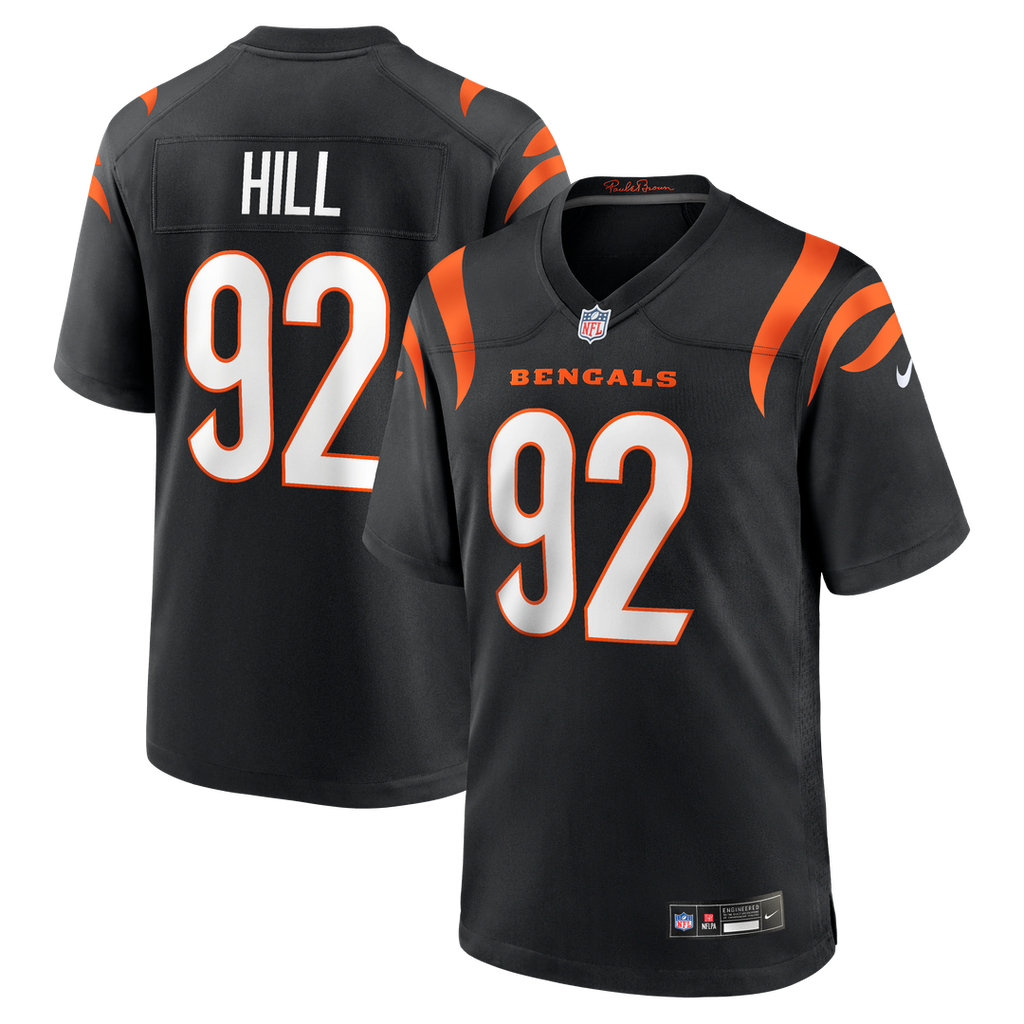 B.J. Hill Cincinnati Bengals Nike Game Jersey - Black Official NFL Team Apparel Football Fan Gear
