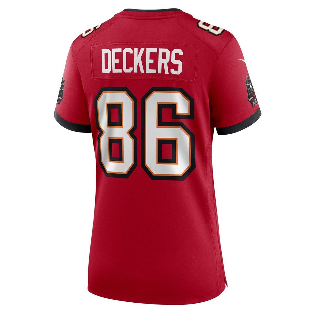 Evan Deckers Tampa Bay Buccaneers Nike Women's Team Game Jersey - Red Official NFL Team Apparel Football Fan Gear