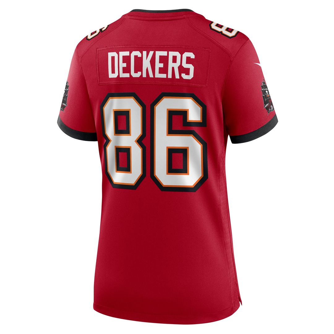 Evan Deckers Tampa Bay Buccaneers Nike Women's Team Game Jersey - Red Official NFL Team Apparel Football Fan Gear
