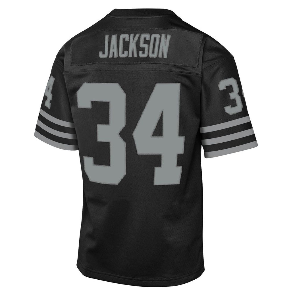 Bo Jackson Las Vegas Raiders Mitchell & Ness Youth 1988 Throwback Fashion Jersey - Black Official NFL Team Apparel Football Fan Gear