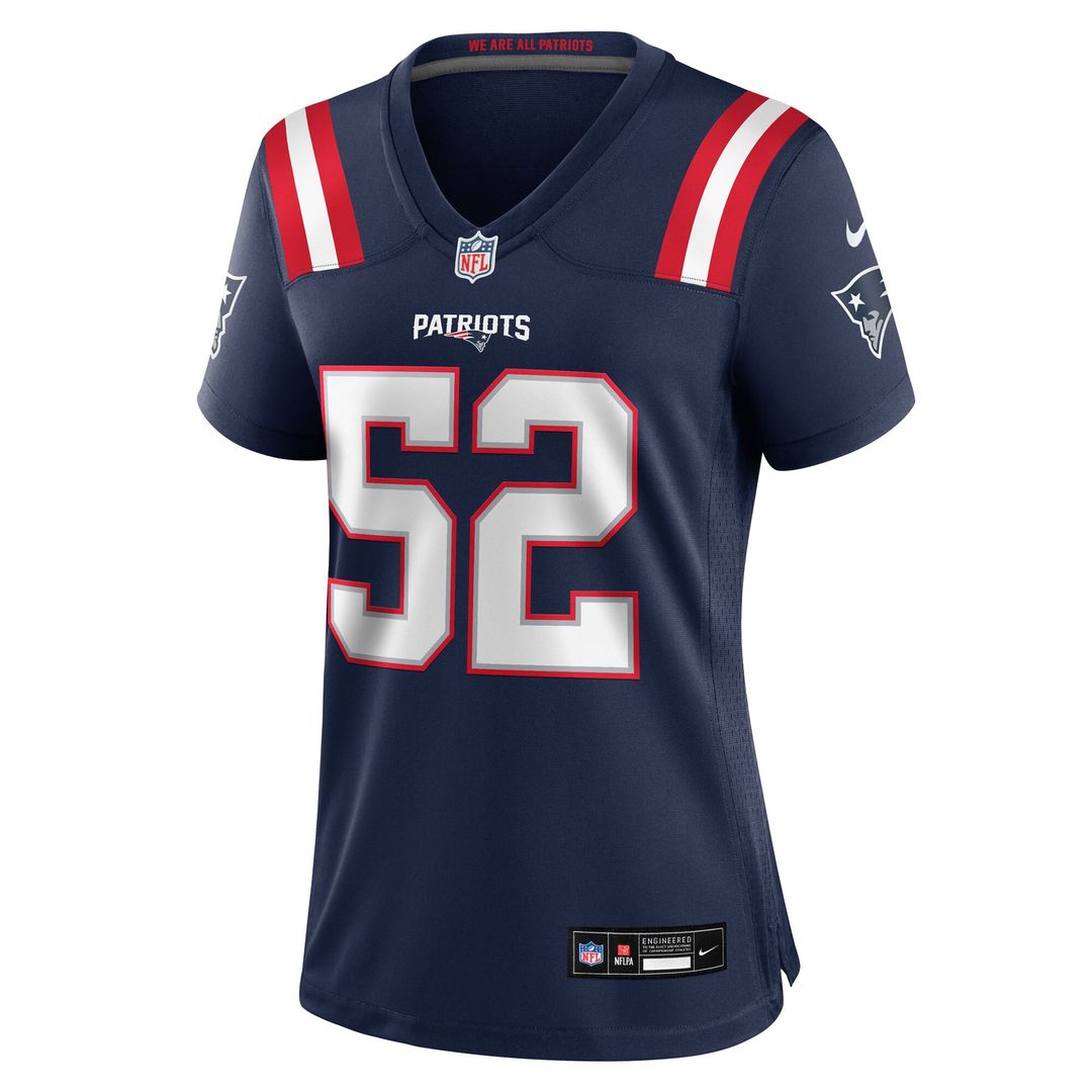 Marcus Bryant New England Patriots Nike Women's Team Game Jersey - Navy Official NFL Team Apparel Football Fan Gear