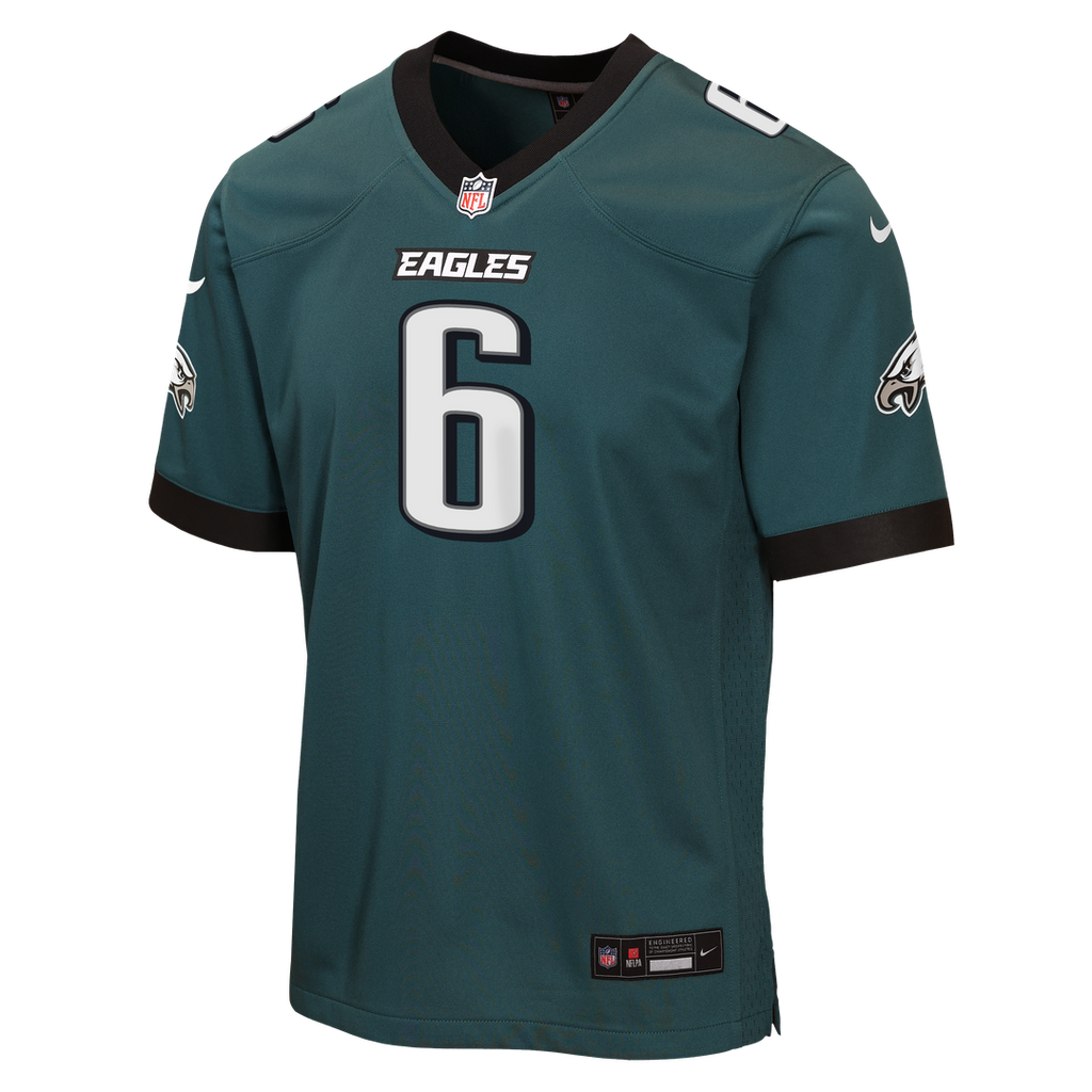 DeVonta Smith Philadelphia Eagles Nike Youth Game Jersey - Kelly Green Official NFL Team Apparel Football Fan Gear
