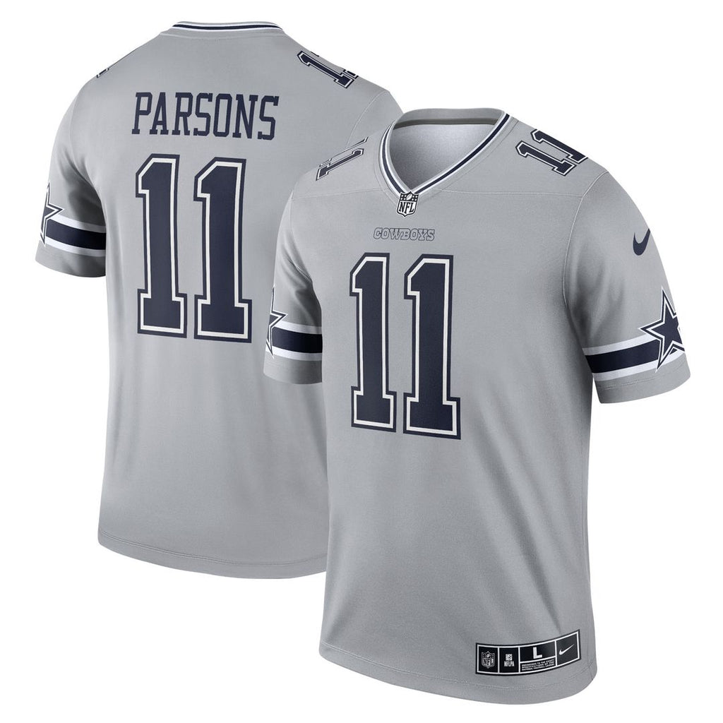 Micah Parsons Dallas Cowboys Nike Inverted Legend Player Performance Top - Gray NFL Fan Gear Popular Style