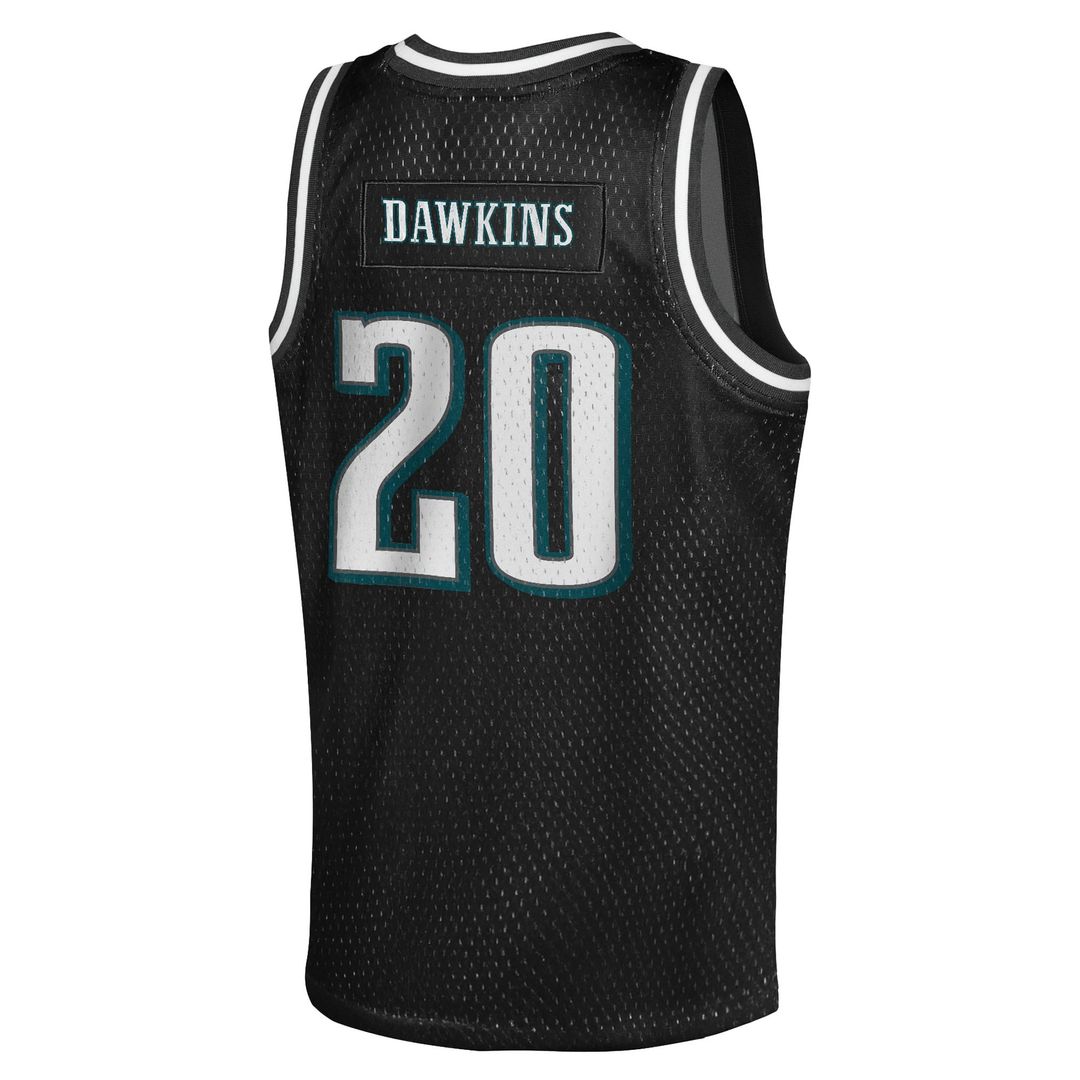 Brian Dawkins Philadelphia Eagles Mitchell & Ness Youth Retired Player NFL Basketball Fashion Jersey - Black Official NFL Team Apparel Football Fan Ge