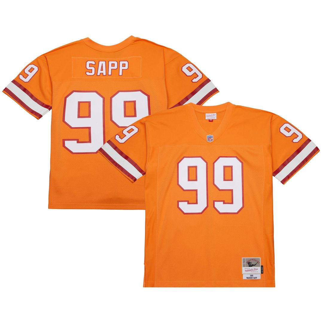 Warren Sapp Tampa Bay Buccaneers Mitchell & Ness 2002 Legacy Replica Jersey - Red Official NFL Team Apparel Football Fan Gear
