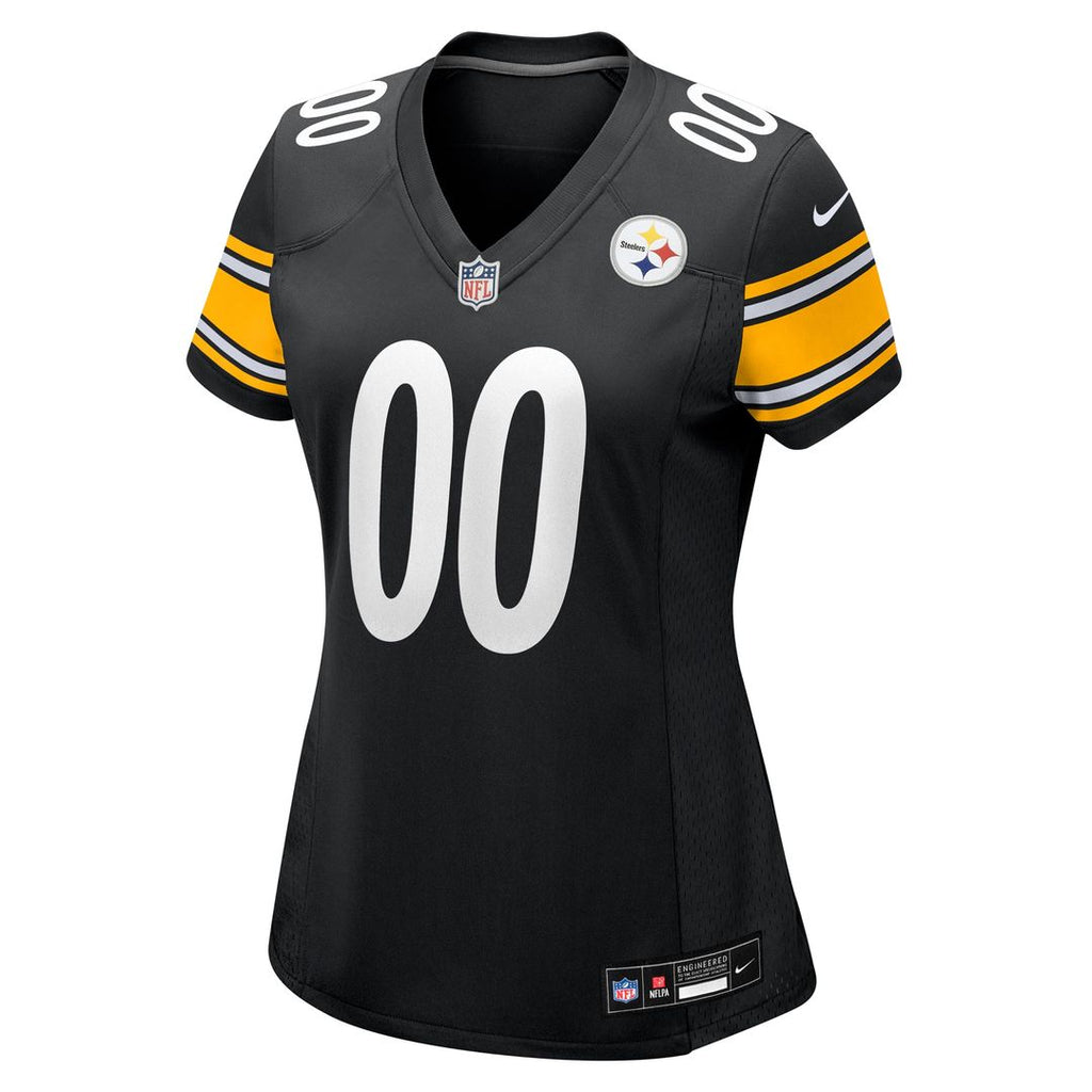 Pittsburgh Steelers Nike Women's Custom Game Jersey - Black Official NFL Team Apparel Football Fan Gear