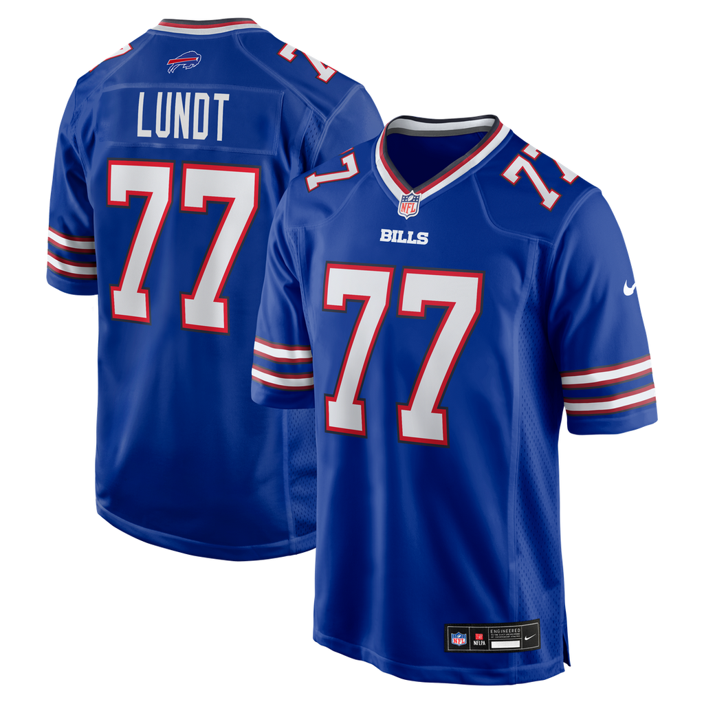 Chase Lundt Buffalo Bills Nike Team Game Jersey - Royal Official NFL Team Apparel Football Fan Gear