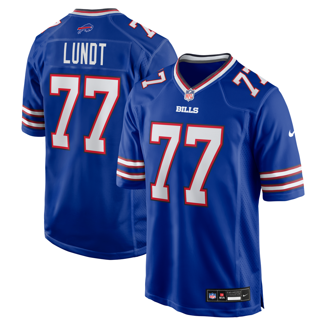 Chase Lundt Buffalo Bills Nike Team Game Jersey - Royal Official NFL Team Apparel Football Fan Gear