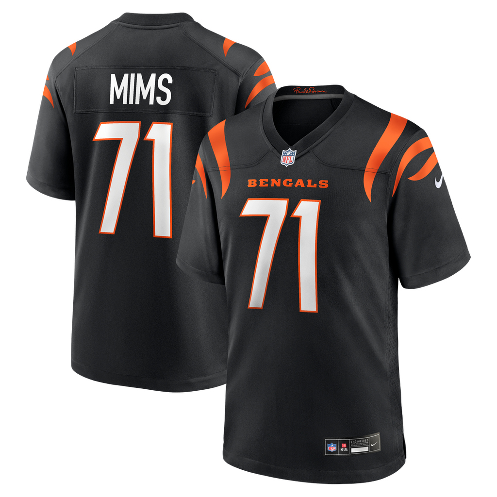 Amarius Mims Cincinnati Bengals Nike Player Game Jersey - Black Official NFL Team Apparel Football Fan Gear