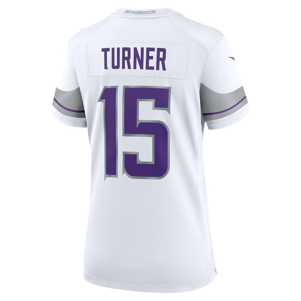 Dallas Turner Minnesota Vikings Nike Women's Alternate Game Jersey - White Official NFL Team Apparel Football Fan Gear