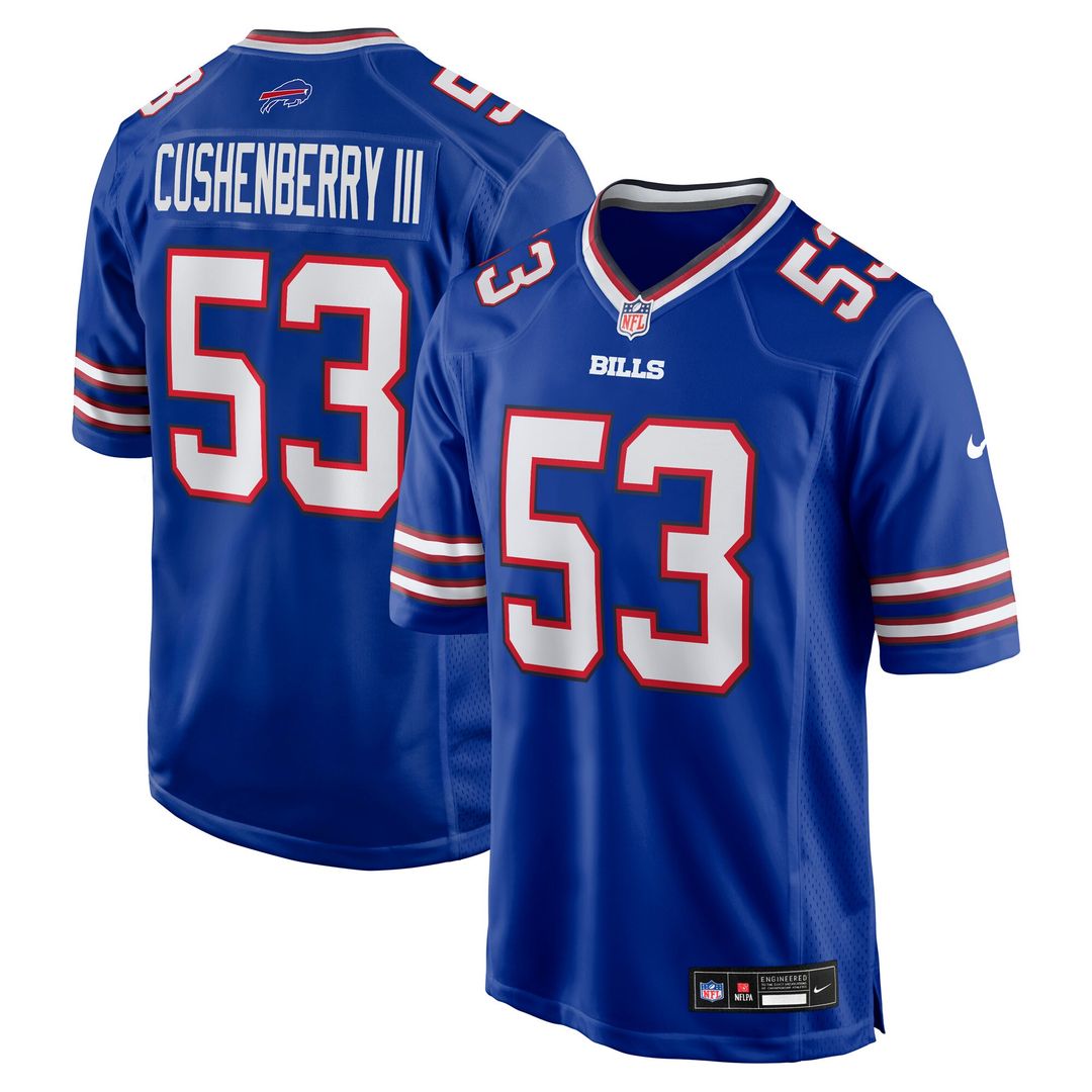 Lloyd Cushenberry III Buffalo Bills Nike Team Game Jersey - Royal Official NFL Team Apparel Football Fan Gear