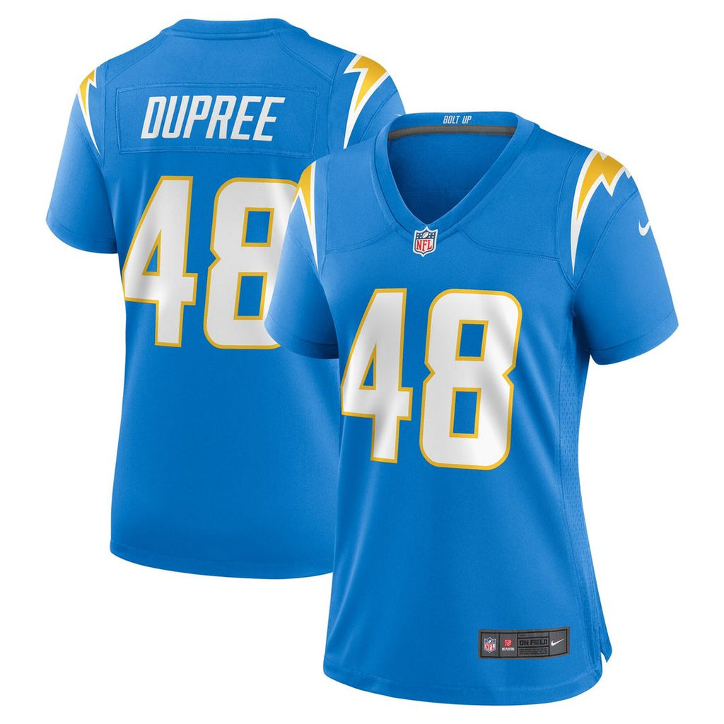 Bud Dupree Los Angeles Chargers Nike Women's Team Game Jersey - Powder Blue Official NFL Team Apparel Football Fan Gear