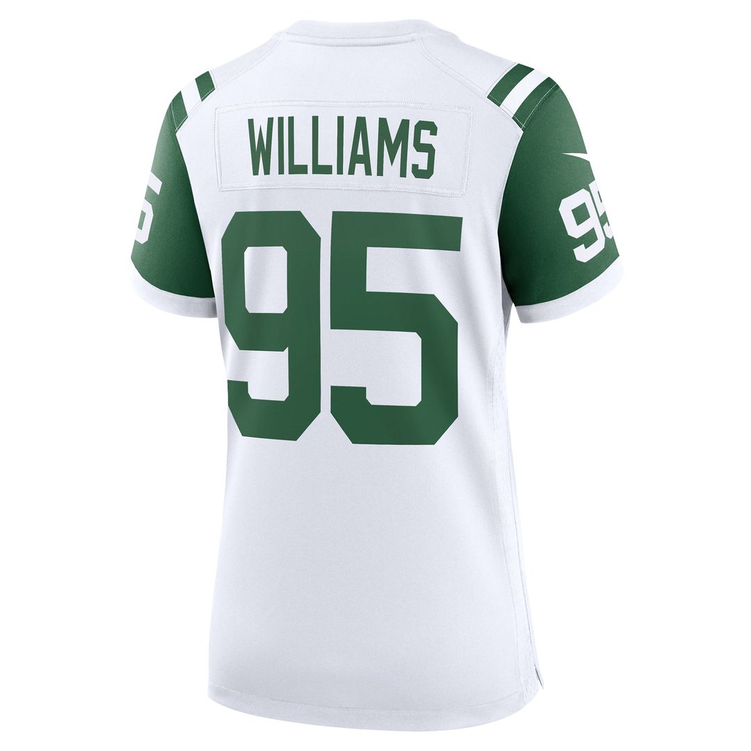 Quinnen Williams New York Jets Nike Women's Classic Alternate Game Jersey - White Official NFL Team Apparel Football Fan Gear