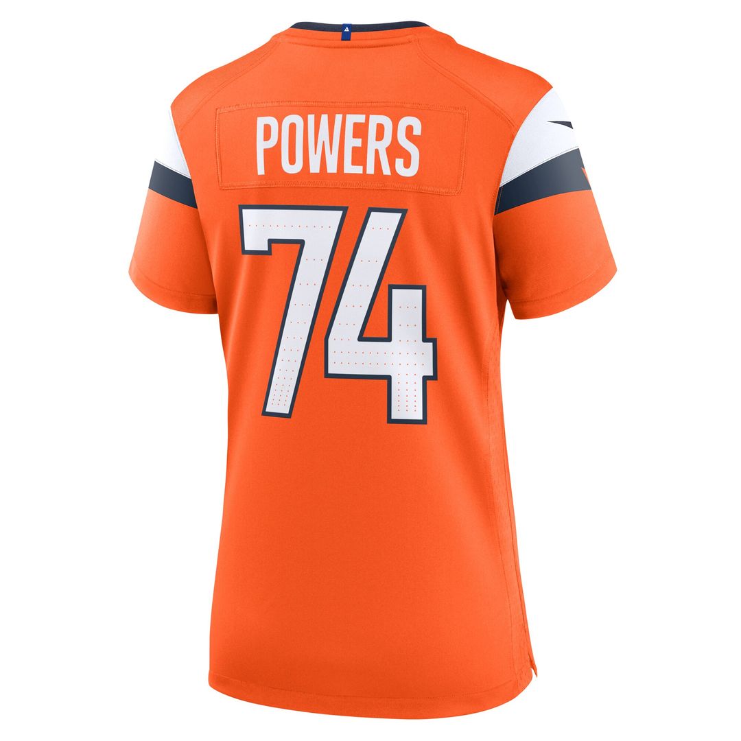 Ben Powers Denver Broncos Nike Women's Team Game Jersey - Orange Official NFL Team Apparel Football Fan Gear