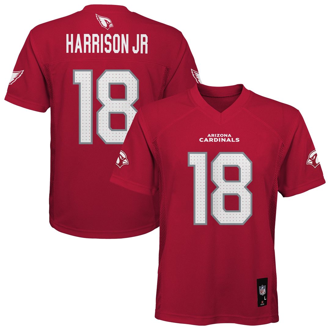 Marvin Harrison Jr. Arizona Cardinals Youth Replica Player Jersey - Cardinal Official NFL Team Apparel Football Fan Gear