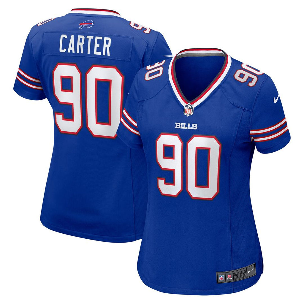 DeWayne Carter Buffalo Bills Nike Women's Game Jersey - Royal Official NFL Team Apparel Football Fan Gear