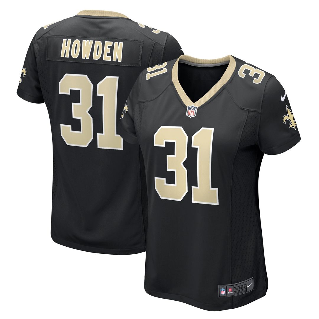 Jordan Howden New Orleans Saints Nike Women's Team Game Jersey - Black Official NFL Team Apparel Football Fan Gear