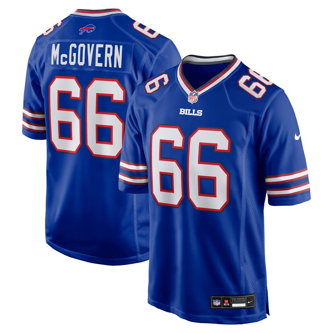 Connor McGovern Buffalo Bills Nike Game Player Jersey - Royal Official NFL Team Apparel Football Fan Gear
