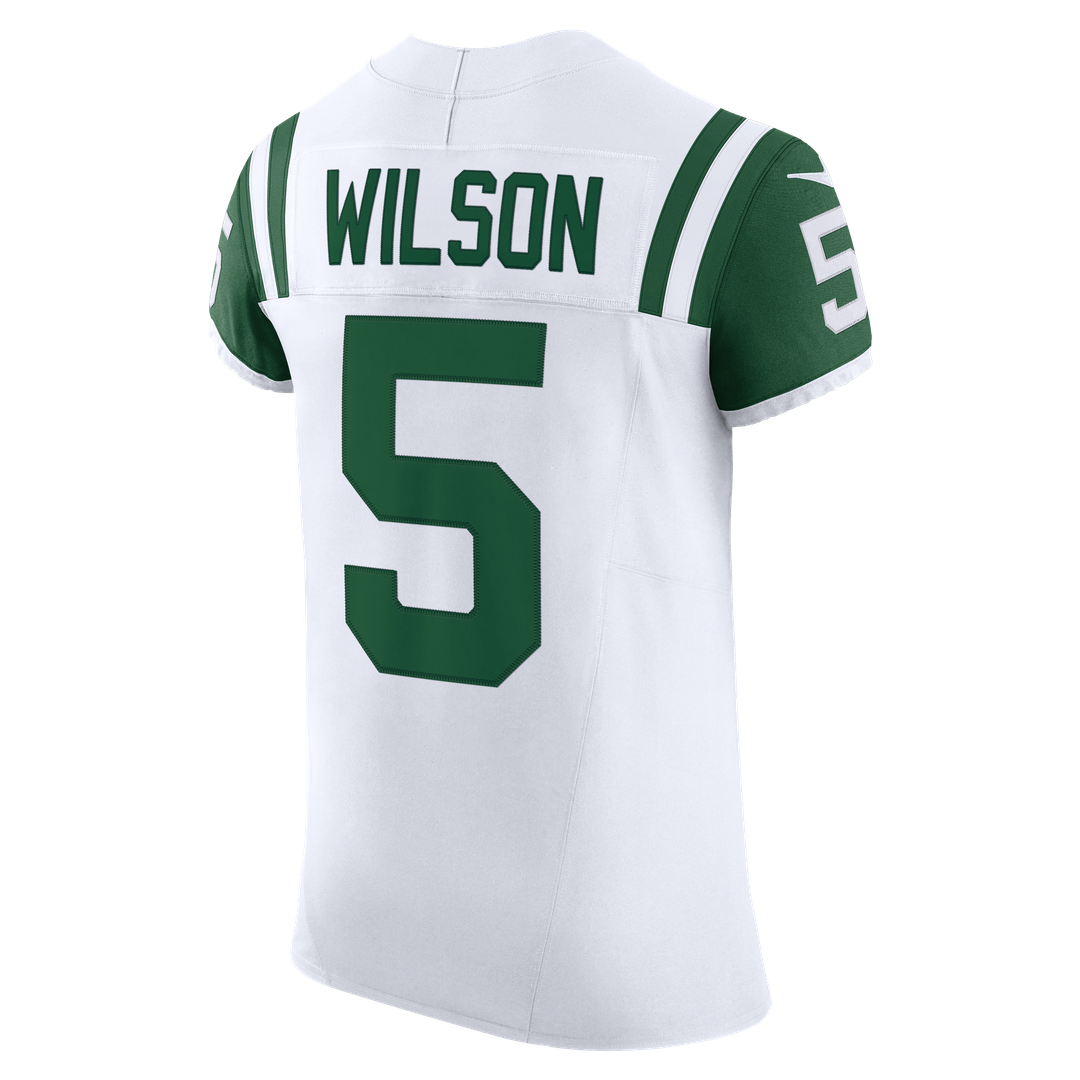 Garrett Wilson New York Jets Nike Classic Alternate Vapor F.U.S.E. Elite Jersey - White Official NFL Team Apparel Football Fan Gear