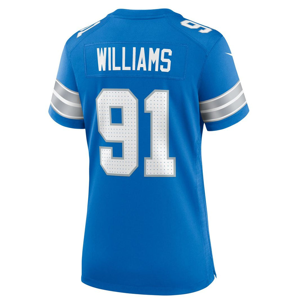 Tyleik Williams Detroit Lions Nike Women's Team Game Jersey - Blue Official NFL Team Apparel Football Fan Gear