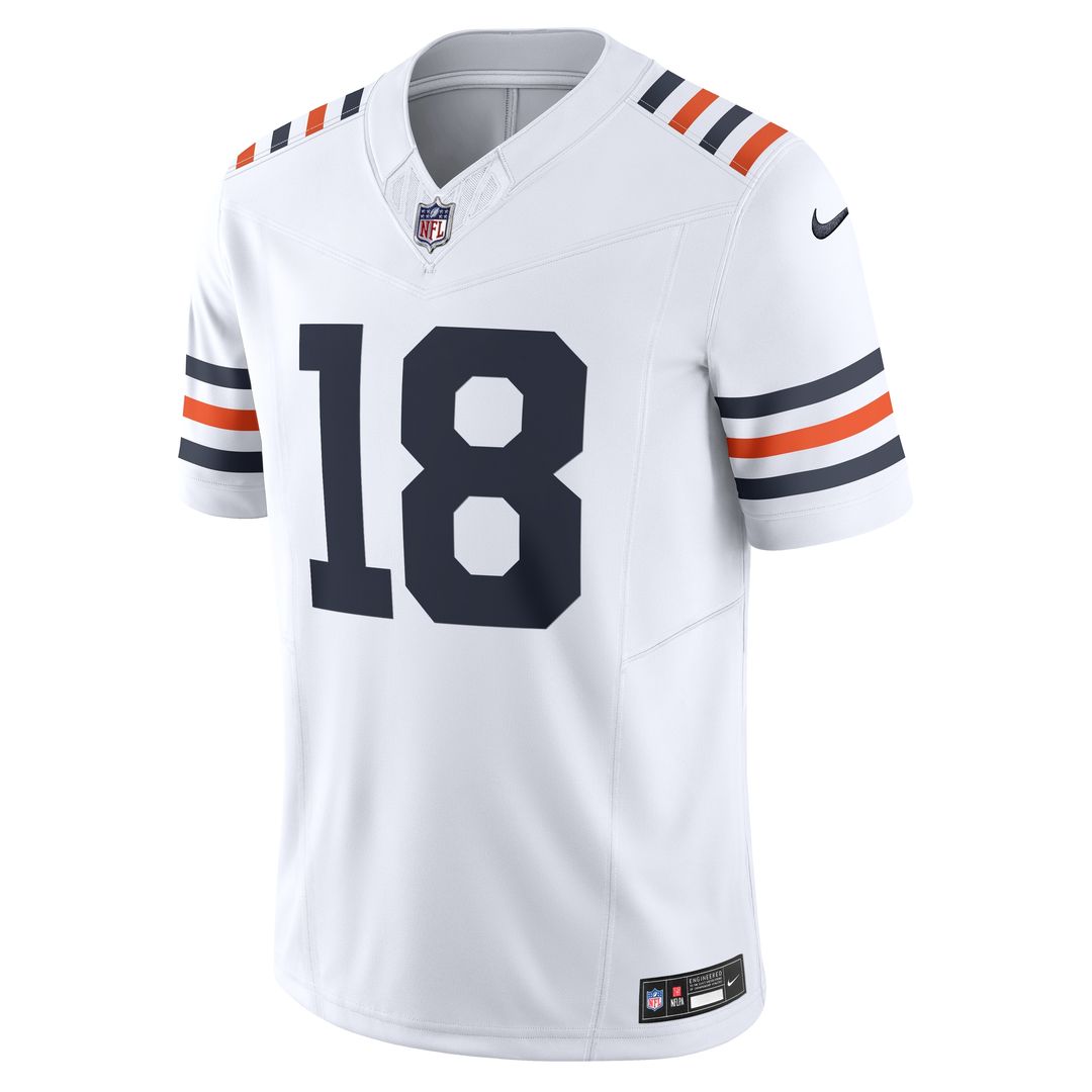 Caleb Williams Chicago Bears Nike Vapor F.U.S.E. Limited Jersey - White Official NFL Team Apparel Football Fan Gear