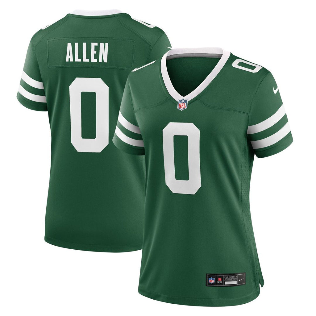 Braelon Allen New York Jets Nike Women's Game Jersey - Legacy Green Official NFL Team Apparel Football Fan Gear