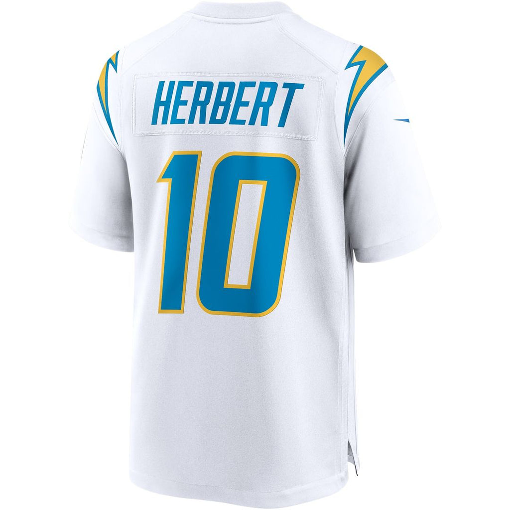 Justin Herbert Los Angeles Chargers Nike Game Jersey - White Official NFL Team Apparel Football Fan Gear