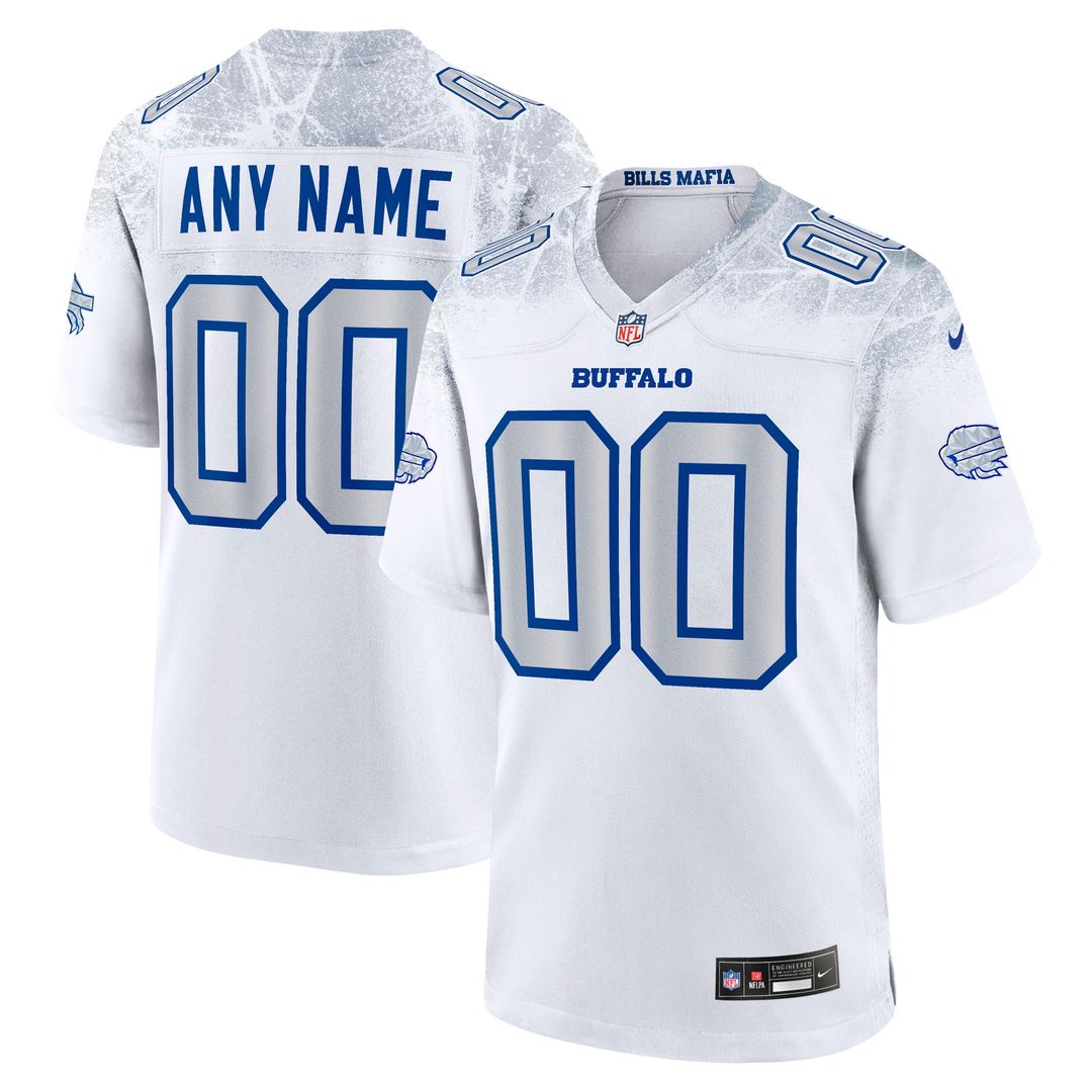 Buffalo Bills Nike 2025 Rivalries Collection Custom Game Jersey - White Official NFL Team Apparel Football Fan Gear