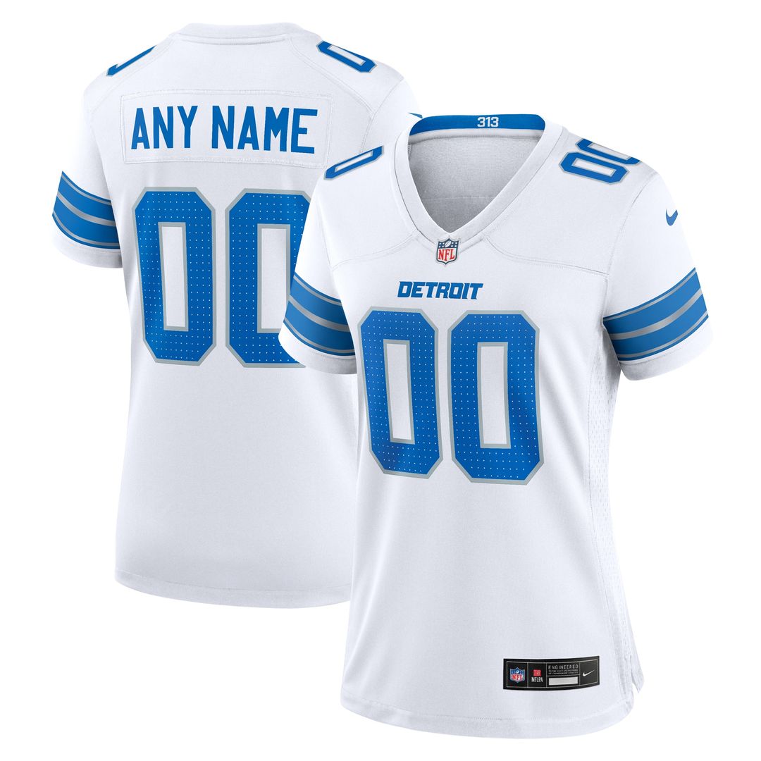 Detroit Lions Nike Women's Alternate Custom Game Jersey - Blue Official NFL Team Apparel Football Fan Gear