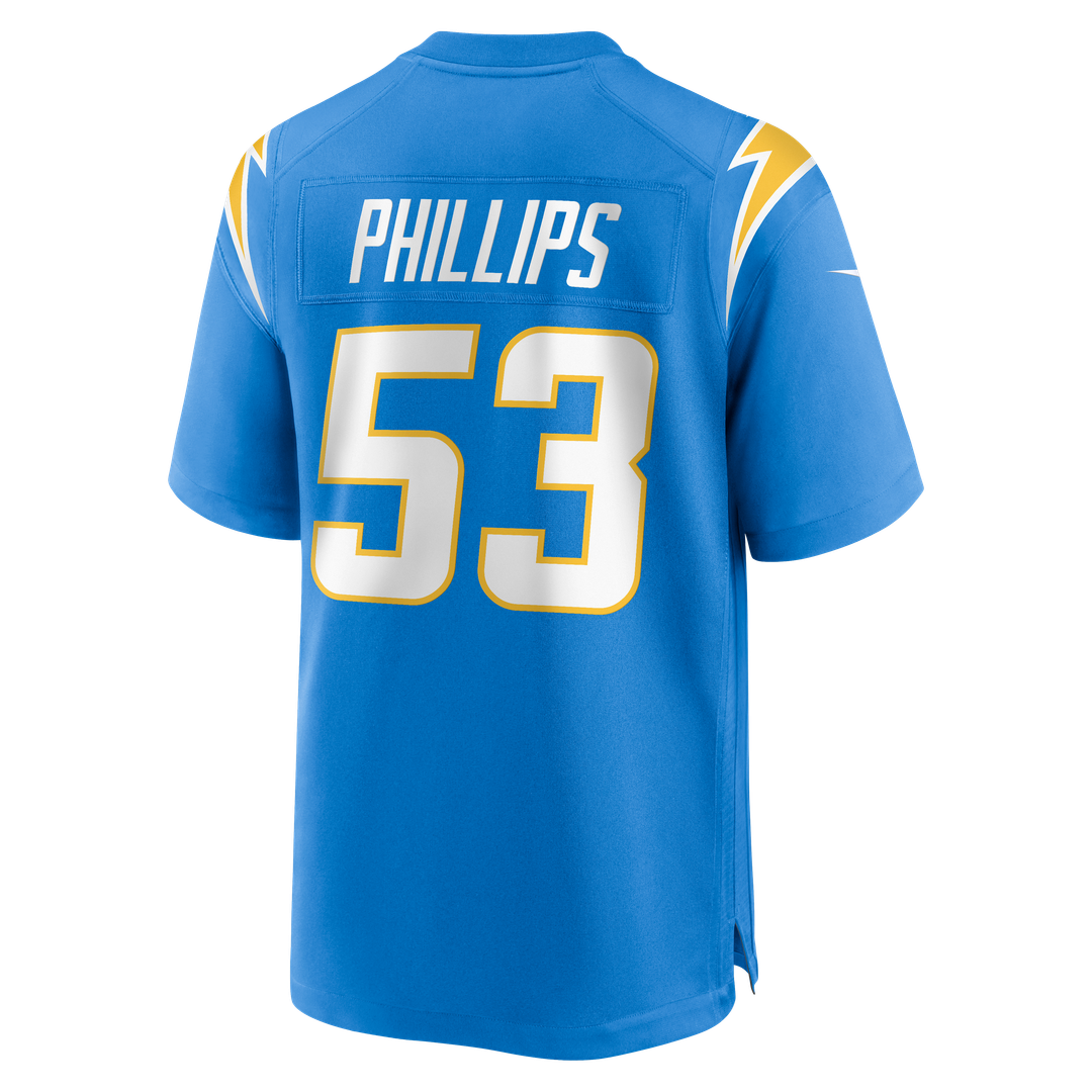 Del'Shawn Phillips Los Angeles Chargers Nike Team Game Jersey - Powder Blue Official NFL Team Apparel Football Fan Gear