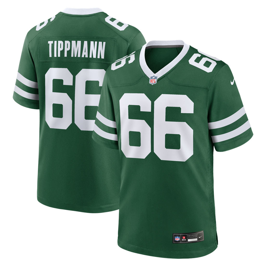 Joe Tippmann New York Jets Nike Team Game Jersey - Legacy Green Official NFL Team Apparel Football Fan Gear