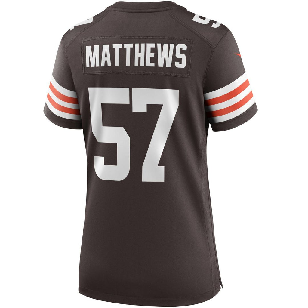 Clay Matthews Cleveland Browns Nike Women's Game Retired Player Jersey - Brown Official NFL Team Apparel Football Fan Gear