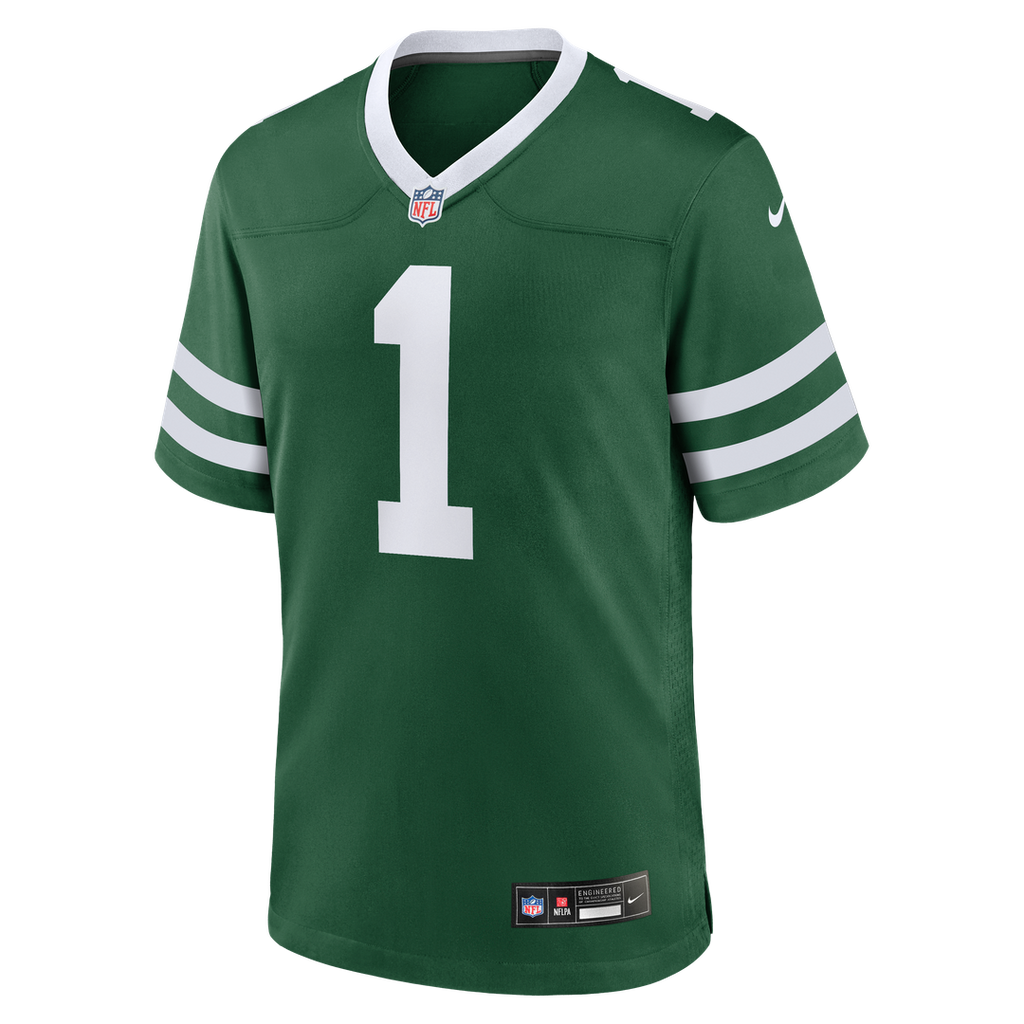 New York Jets Nike #1 Dad Game Jersey - Legacy Green Official NFL Team Apparel Football Fan Gear